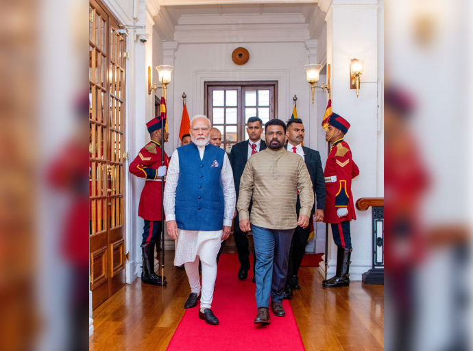 Indian Prime Minister Sri Narendra Modi Arrives at the Presidential Secretariat