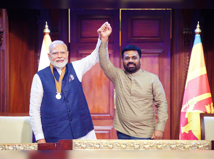 President Confers Sri Lanka Mitra Vibhushana Award on Indian Prime Minister Shri Narendra Modi in appreciation of Friendship and Cooperation 