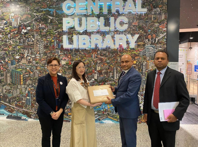 Sri Lankan books gifted to National Library Board of Singapore