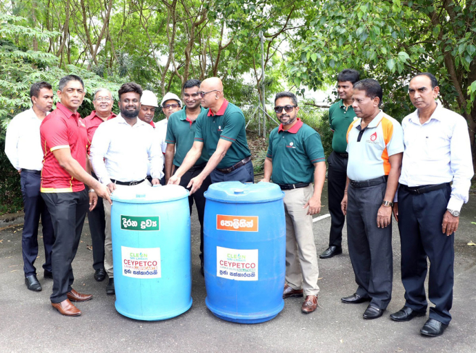 Project to Convert Discarded Barrels into Standardized Waste Bins Launches by CEYPETCO and Clean Sri Lanka