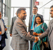 President Arrives in Germany