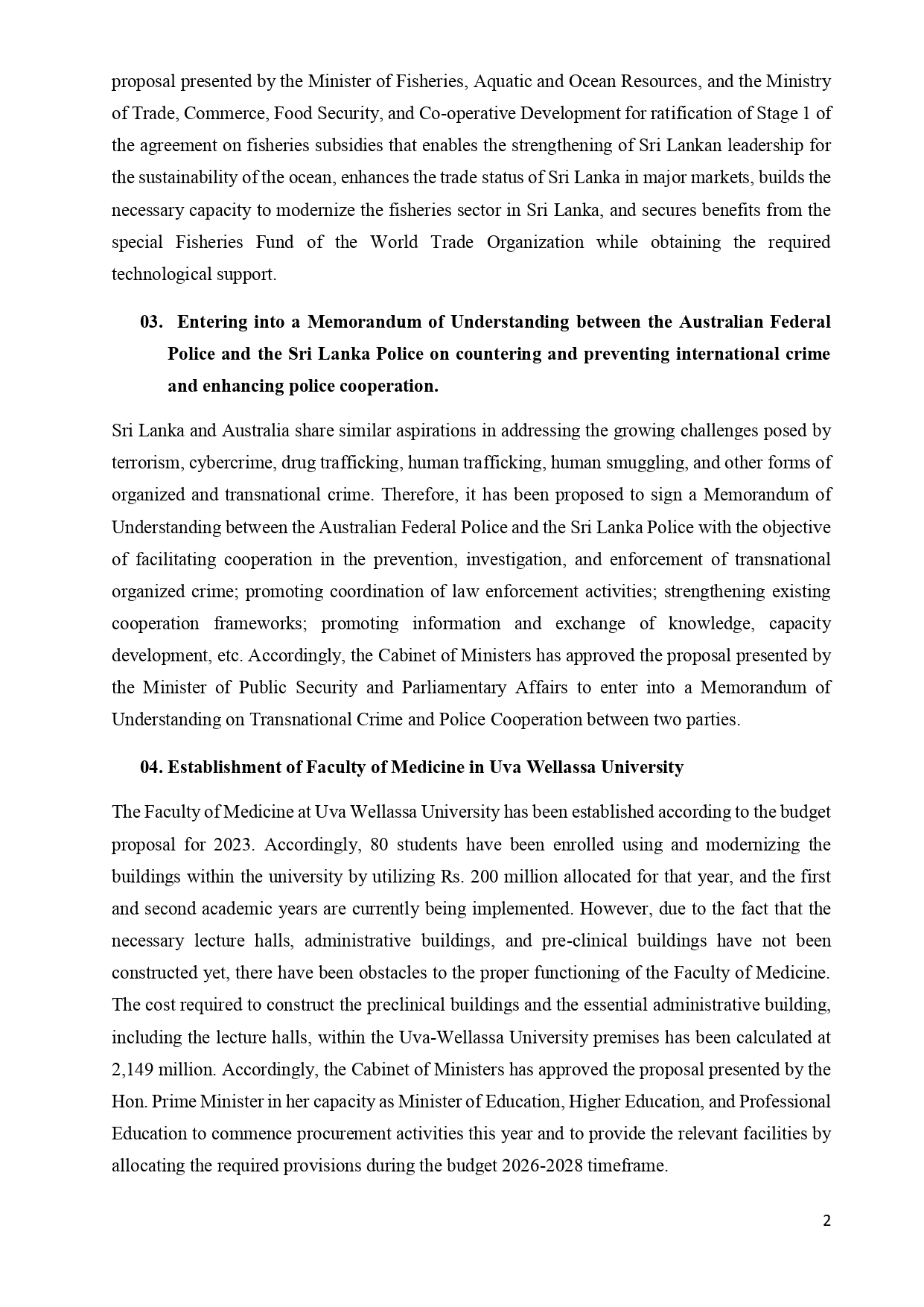 Cabinet Decisions on 09.06.2025 E page 0002