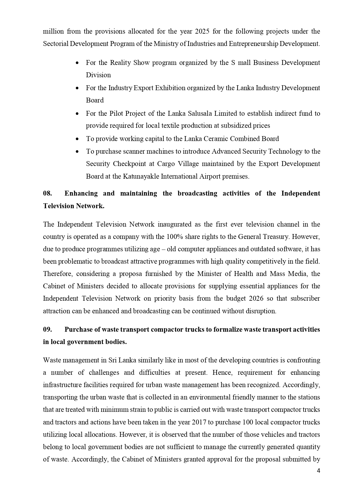 Cabinet Decisions on 09.06.2025 E page 0004