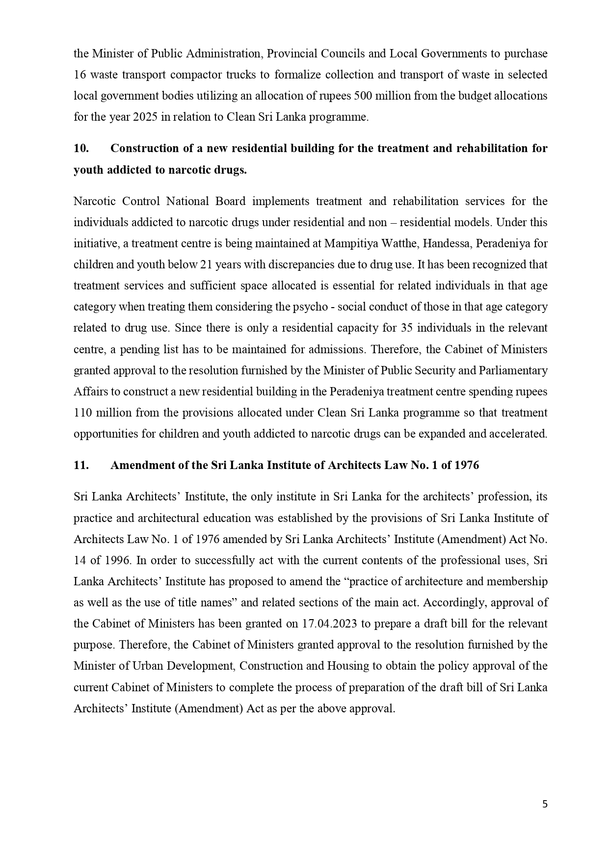 Cabinet Decisions on 09.06.2025 E page 0005