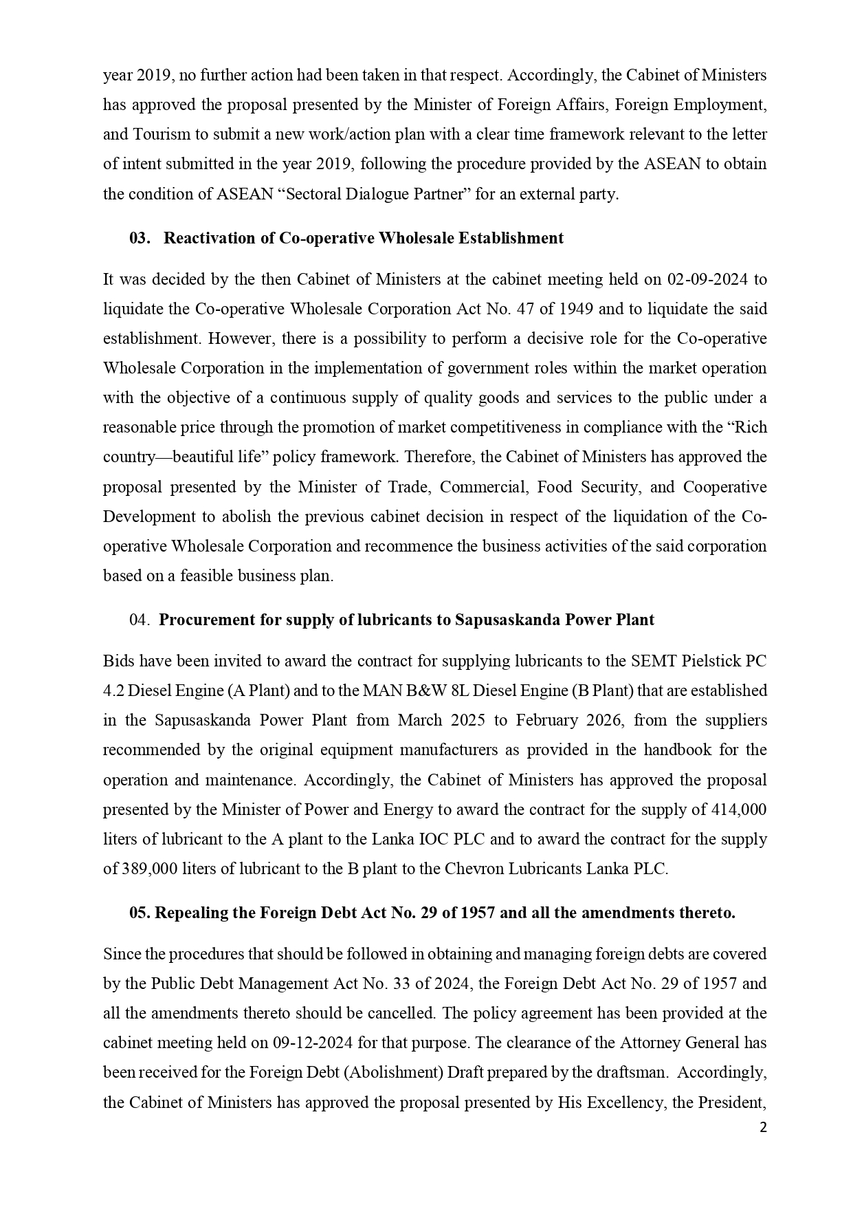 Cabinet Decisions on 24.03.2025 E page 0002